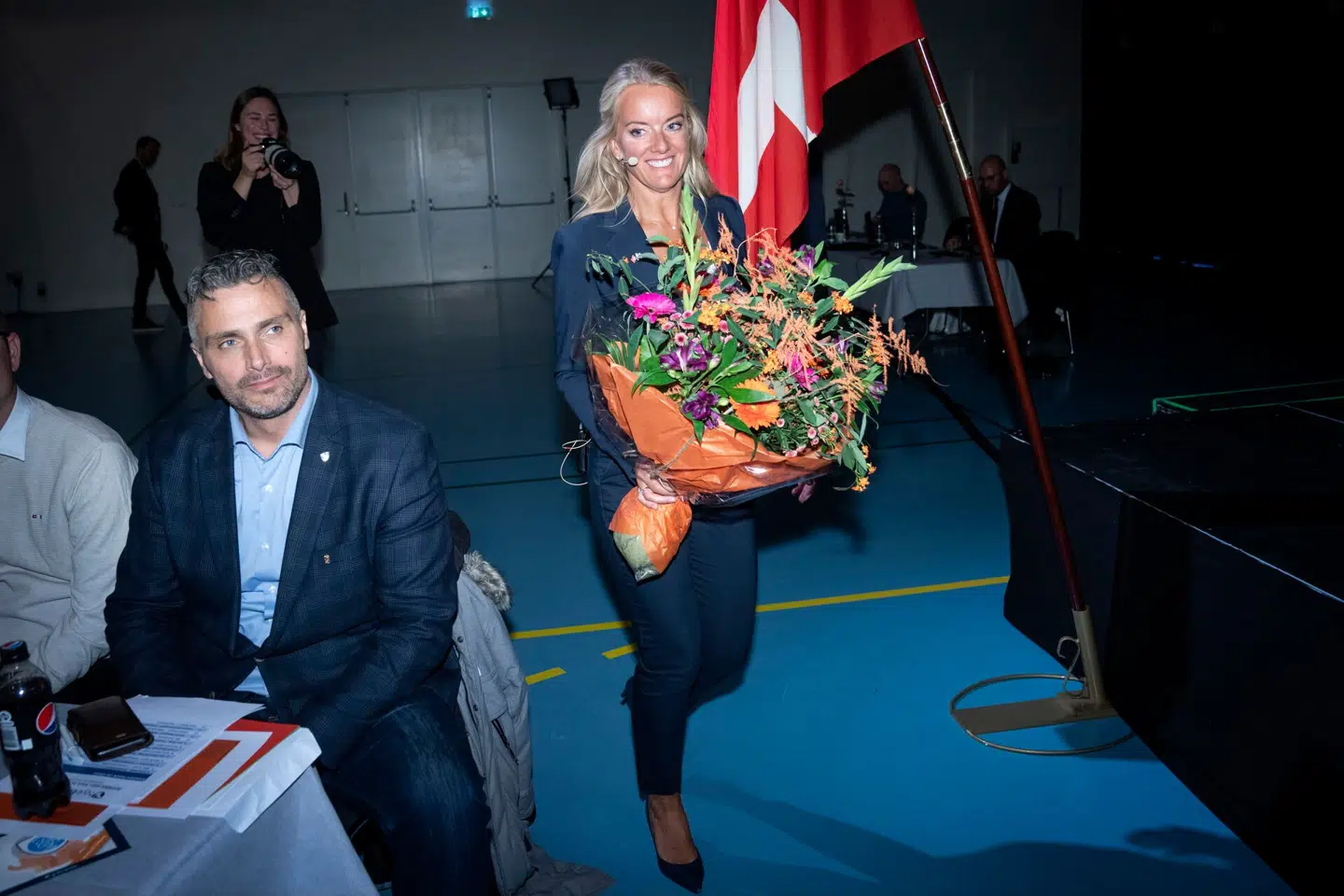 Pernille Vermund blev på Nye Borgerliges årmøde i oktober 2023 valgt som formand. Få måneder senere opløste hun partiet. Foto: bo Amstrup, Scanpix.