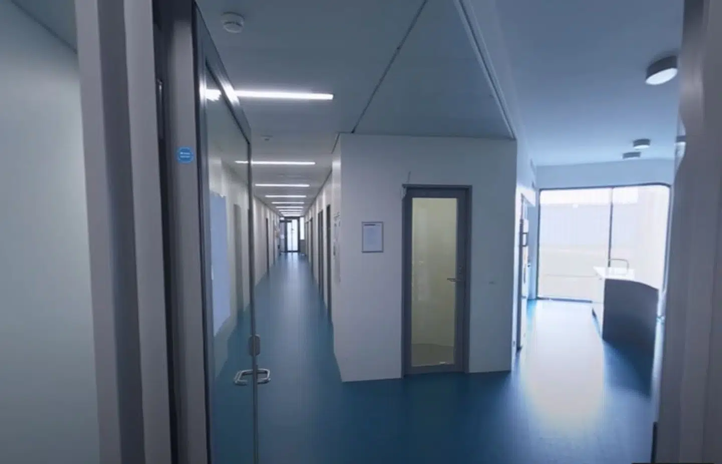 Sådan ser gangen ud på den særligt sikrede afdeling, hvor Korsørmanden er blandt de indsatte.