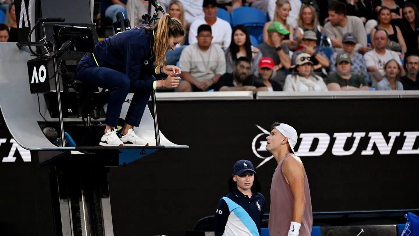 Dommeren gav Holger Rune en advarsel.