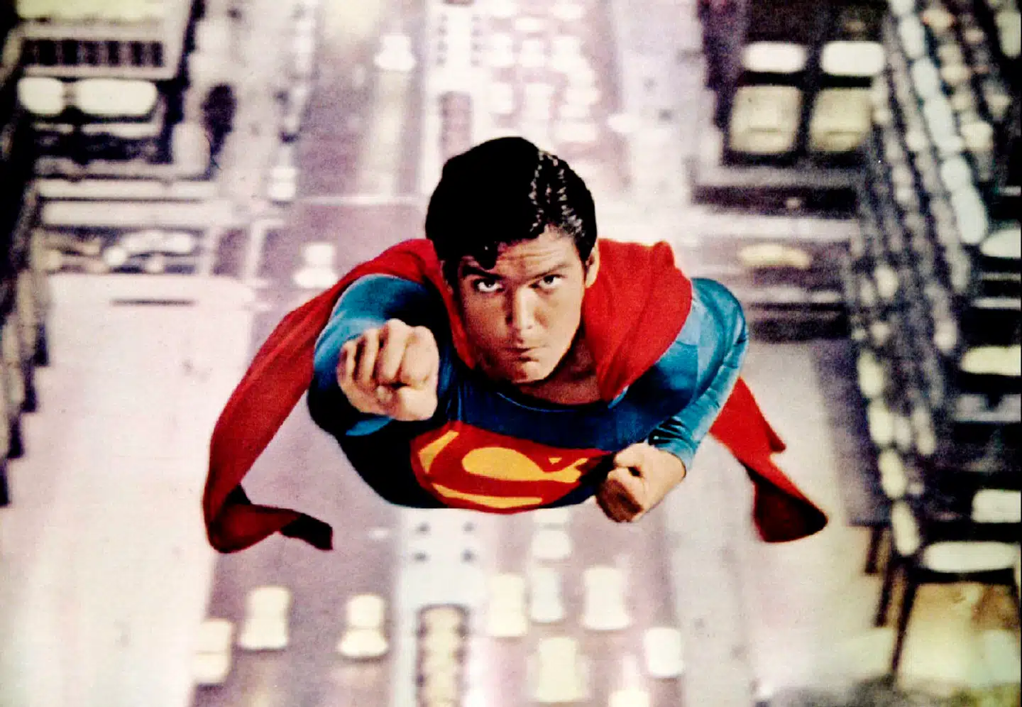 Sådan så han ud i sin rolle som Superman.