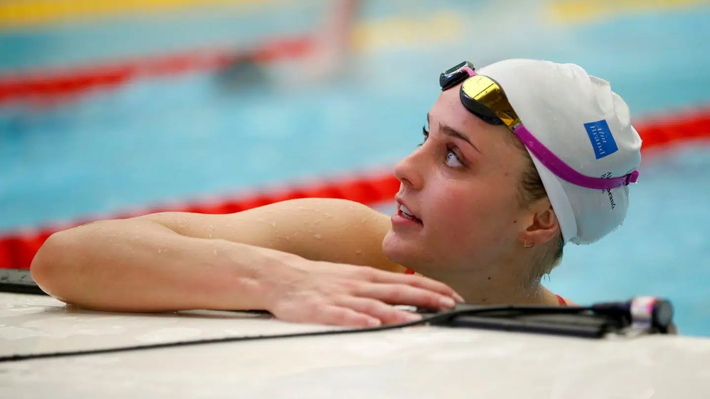 Sarah Bro under et svømmemesterskab i 2016.