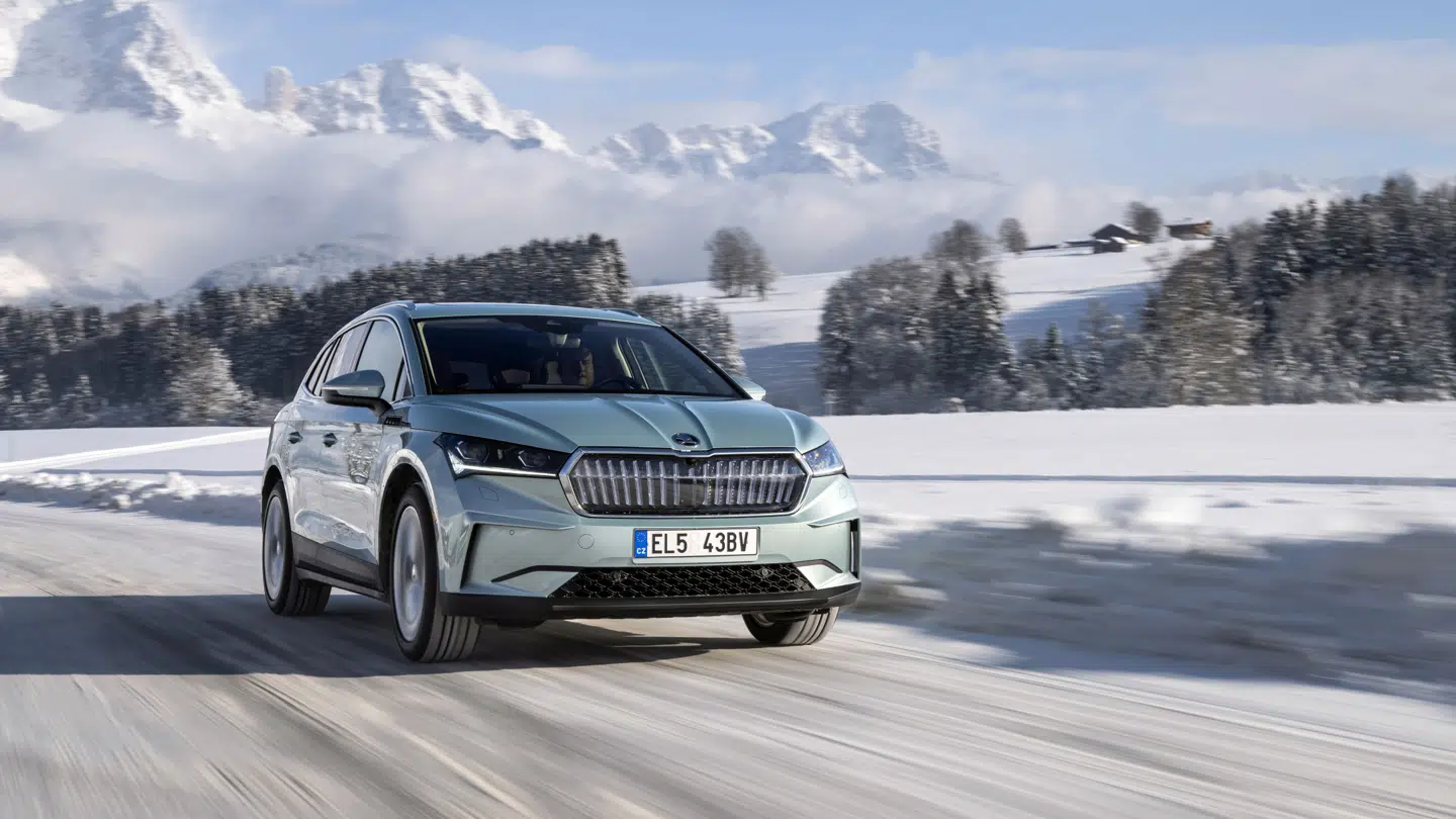 Den nye Skoda Enyaq, der nu får taget toppen af prisen.