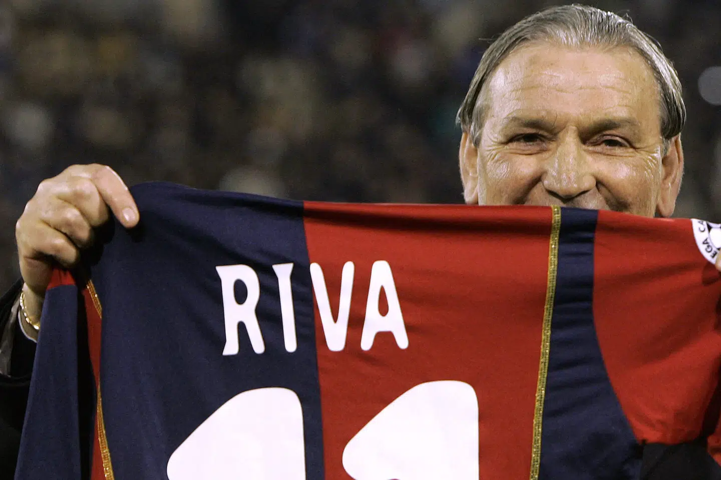 Gigi Riva blev Serie A-topscorer, da Cagliari vandt sit hidtil eneste mesterskab. (Arkivfoto).