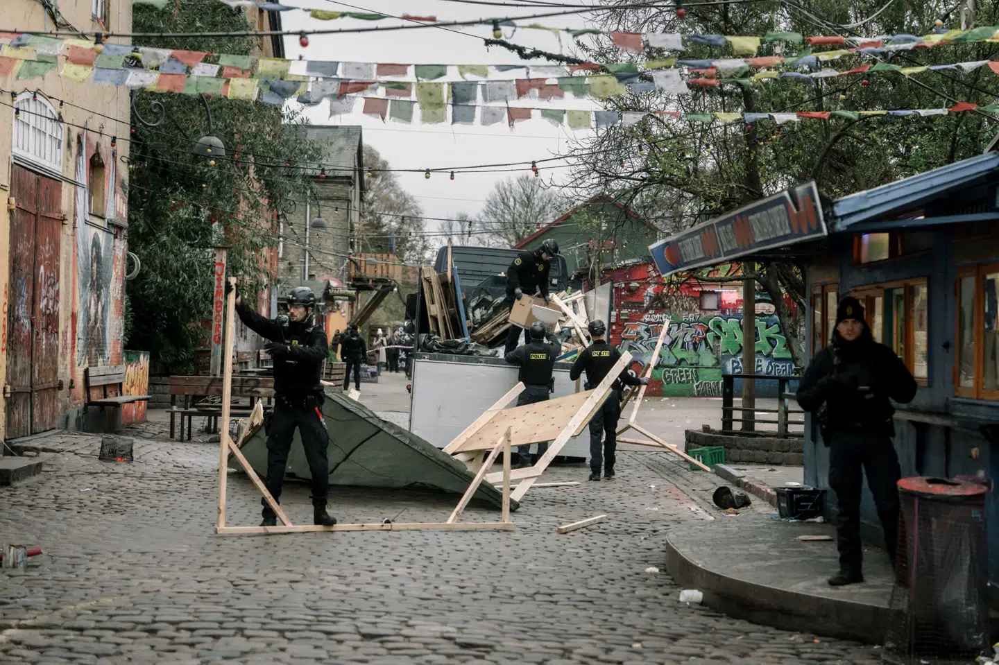 Pusher Street på Christiania er flere gange tidligere blevet ryddet og lukket midlertidigt af Københavns Politi.