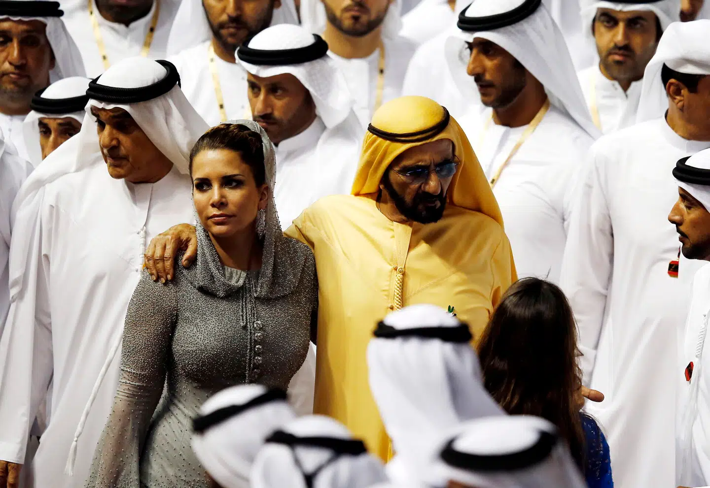 Dubais hersker sheik Mohammed sammen med sin kone prinsesse Haya bint al-Hussein af Jordan. Arkivfoto: Ali Haider, Scanpix