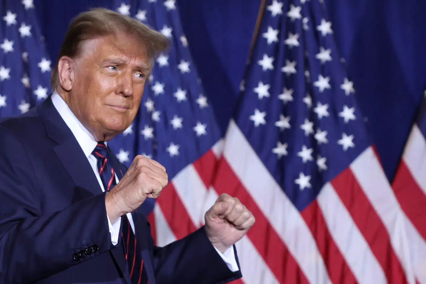 Trump vandt i New Hampshire med 55 procent over Haleys 43. Foto: Mike Segar, Scanpix