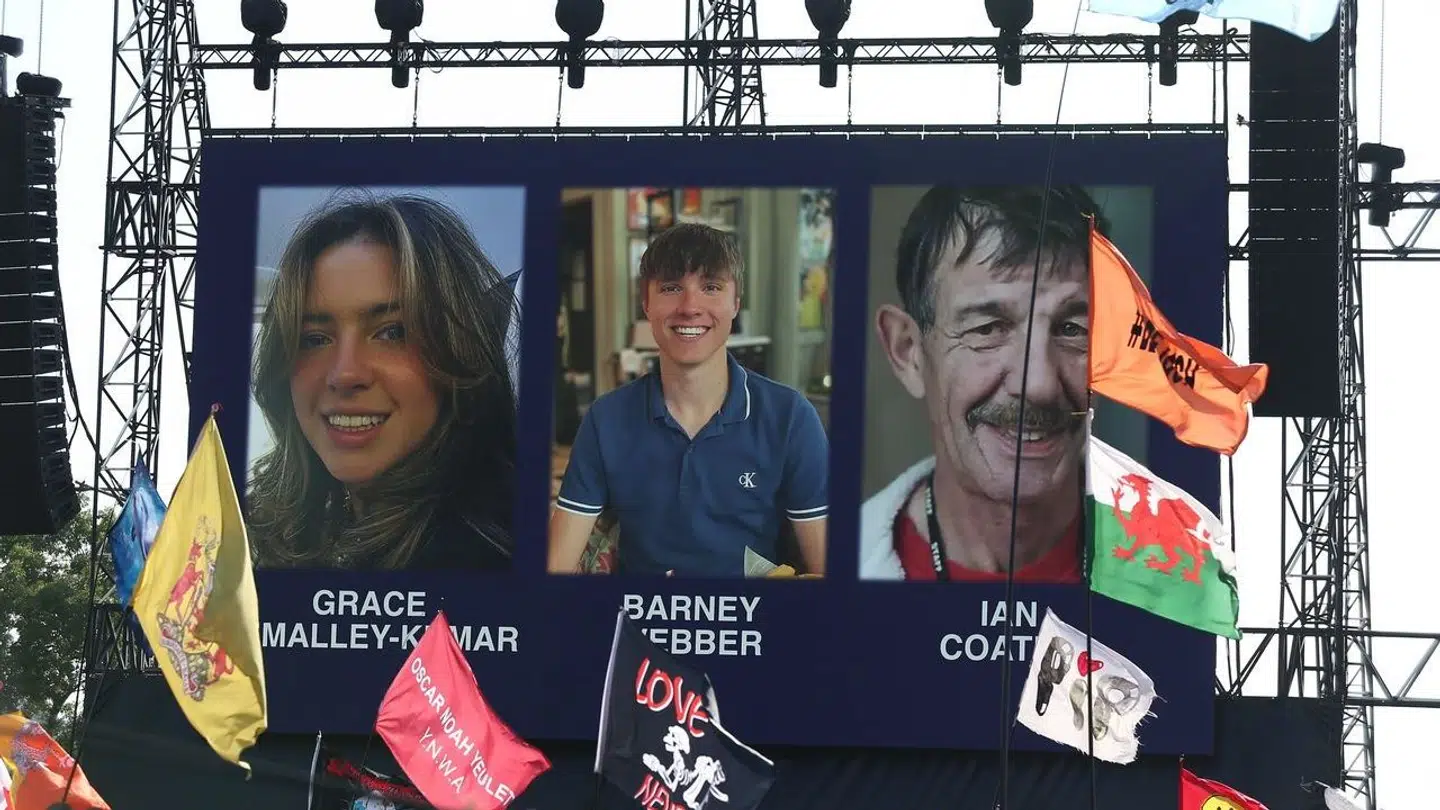 Grace O'Malley Kumar og Barnaby Webber blev kun 19 år gamle. Ian Coates blev 65 år.