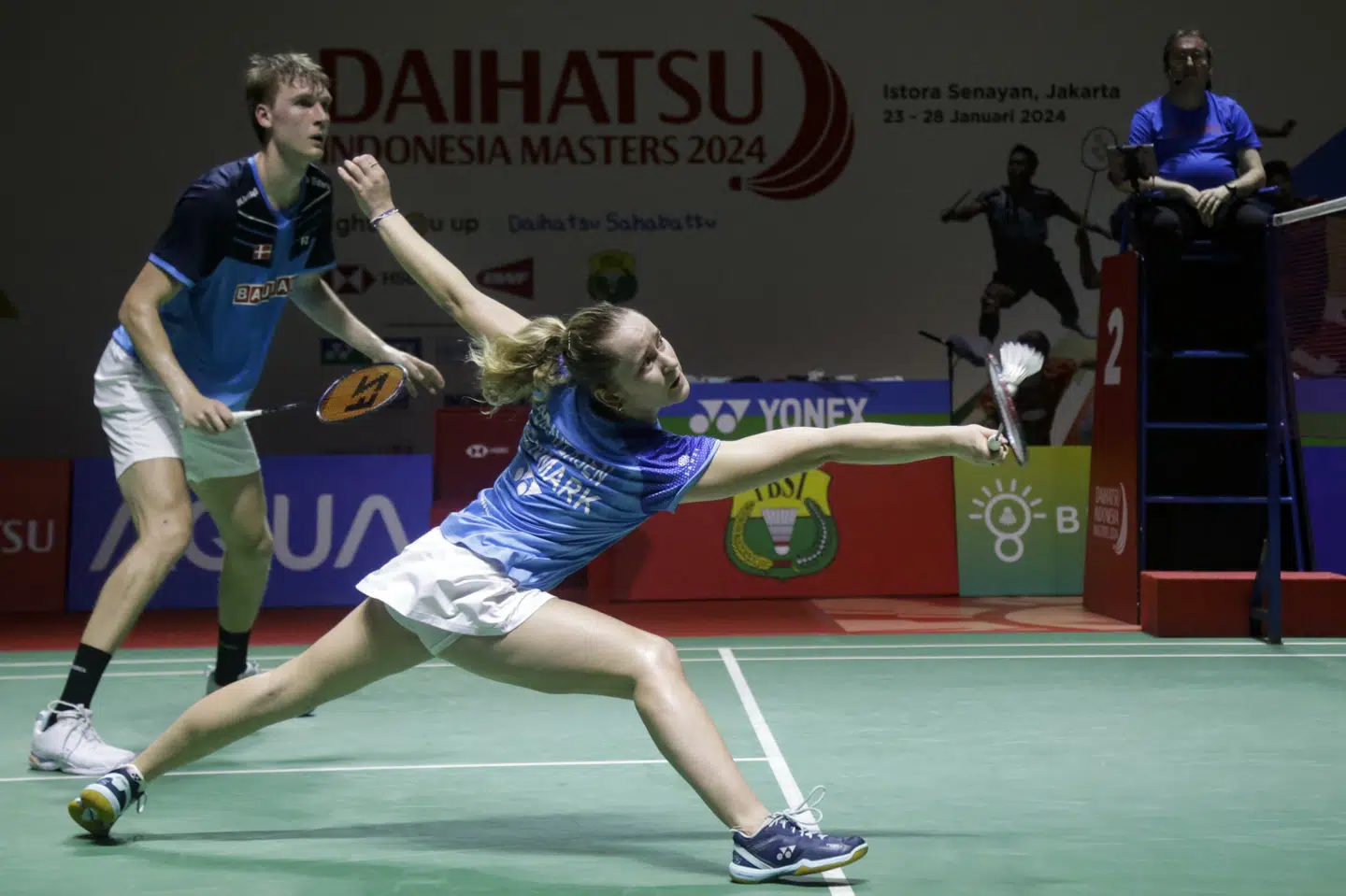 Jesper Toft og Clara Graversen er klar til semifinalen i Indonesien.