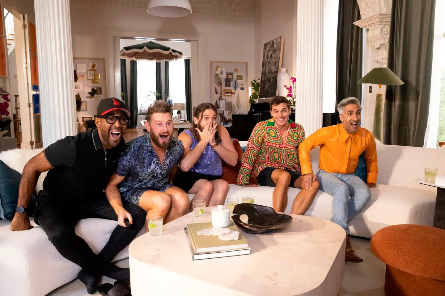 Mere oplivende og begejstret selskab end Queer Eye finder man næppe. Foto: Ilana Panich-Linsman, Netflix.
