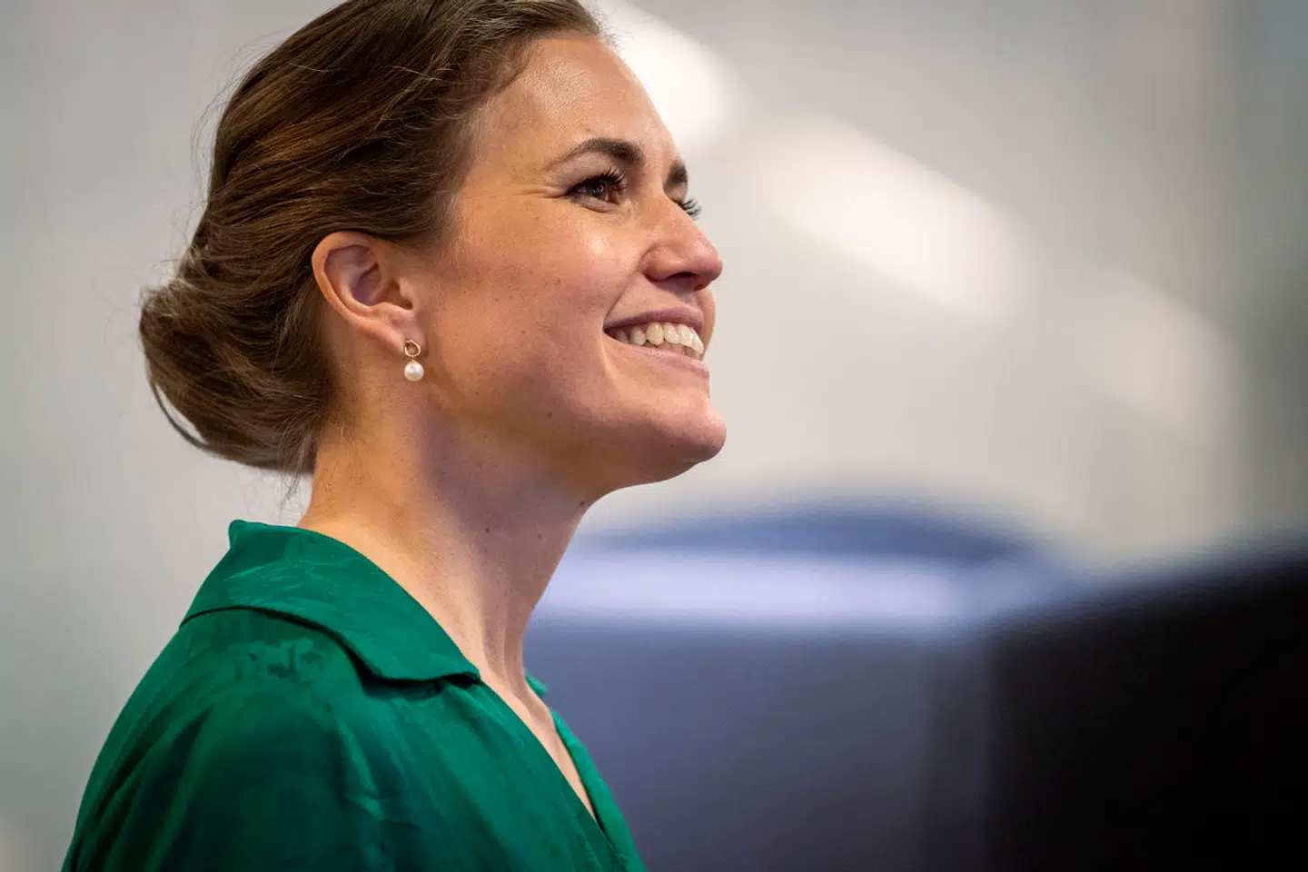 Minister for Ligestilling og Digitalisering Marie Bjerre (V) ved Women's Board Award 2024 i København, fredag den 26. januar 2024. I denne kommentar mener forfatteren, at det klogt at koble ligestilling og digitalisering.