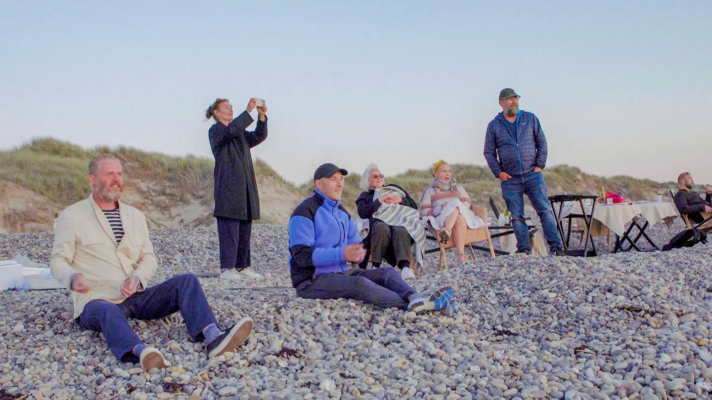 Første tur med kunstnerne ud i verden gik til Skagen.