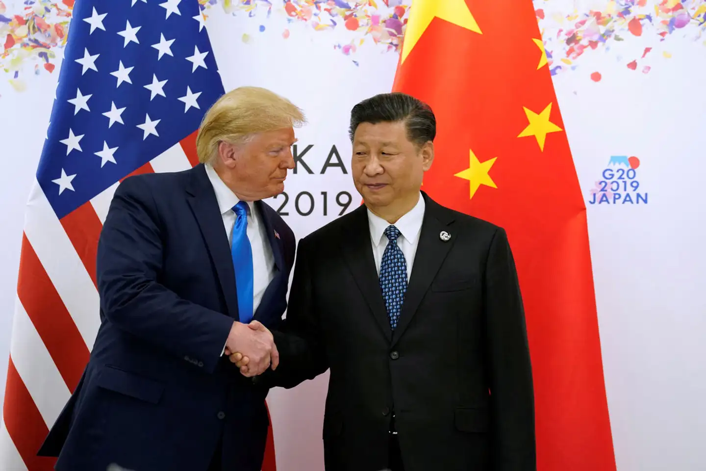 Under G20-mødet i 2019 trykkede daværende præsident Donald Trump hænder med Kinas leder, Xi Jinping. I dag frygter borgerne på Taiwan, hvad en genvalgt præsident Trump kunne finde på.