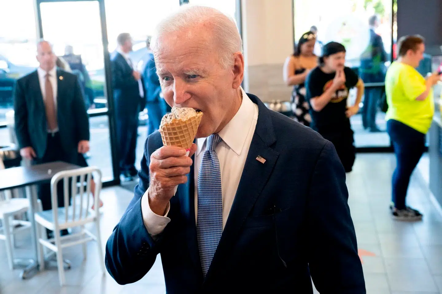 Joe Biden har ved adskillige lejligheder yndet at fortælle om sin kærlighed til vaffelis. Men der er tilsyneladende mere ved præsidenten end som så.