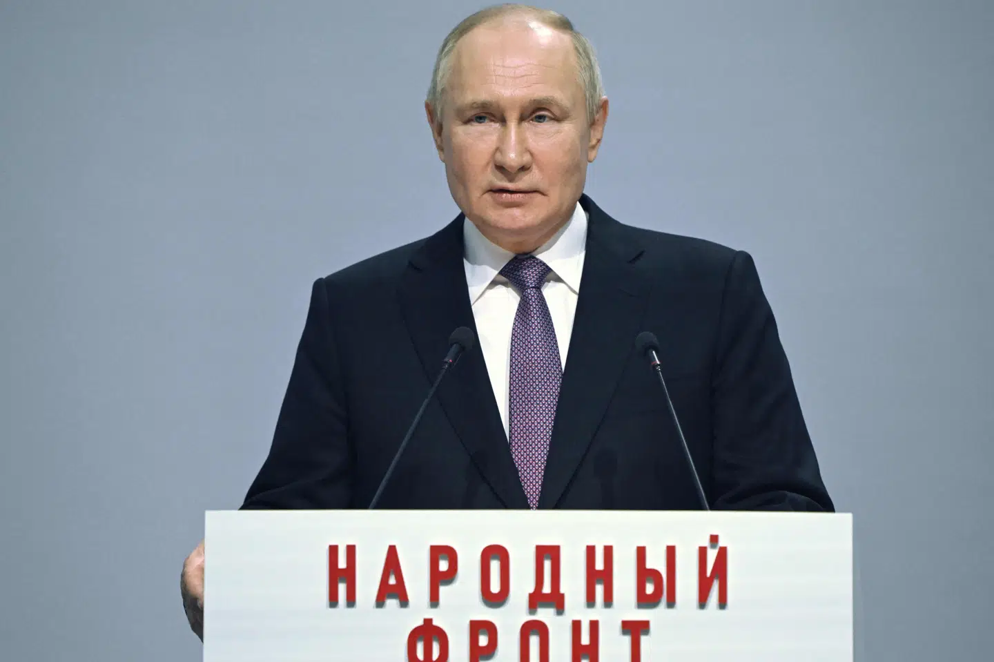 Ruslands præsident, Vladimir Putin, da han fredag holdt tale til forsvarsindustrien i byen Tula.