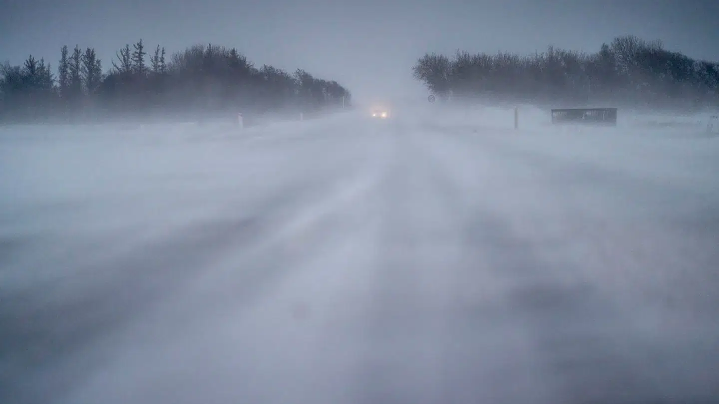 Det bliver en udfordrende uge rent vejrmæssigt i næste uge, hvor der er mere sne og måske også snestorm på programmet. (Arkivfoto)