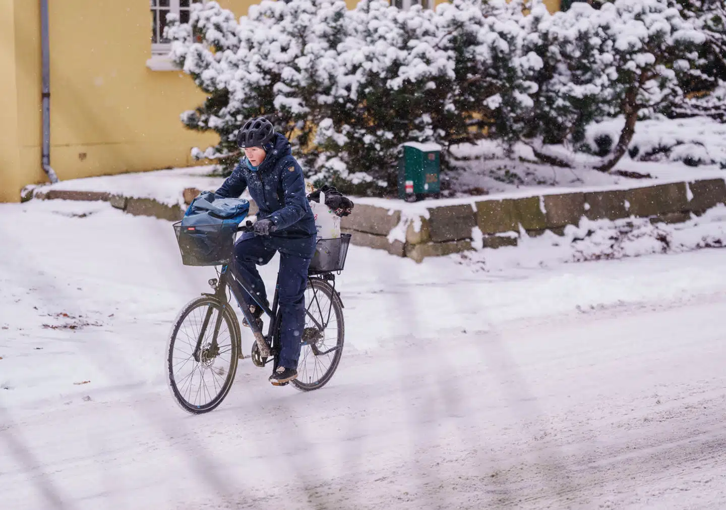 Sne i Helsingør i november 2023. Det hvide nedbør kan meget vel være på vej tilbage.