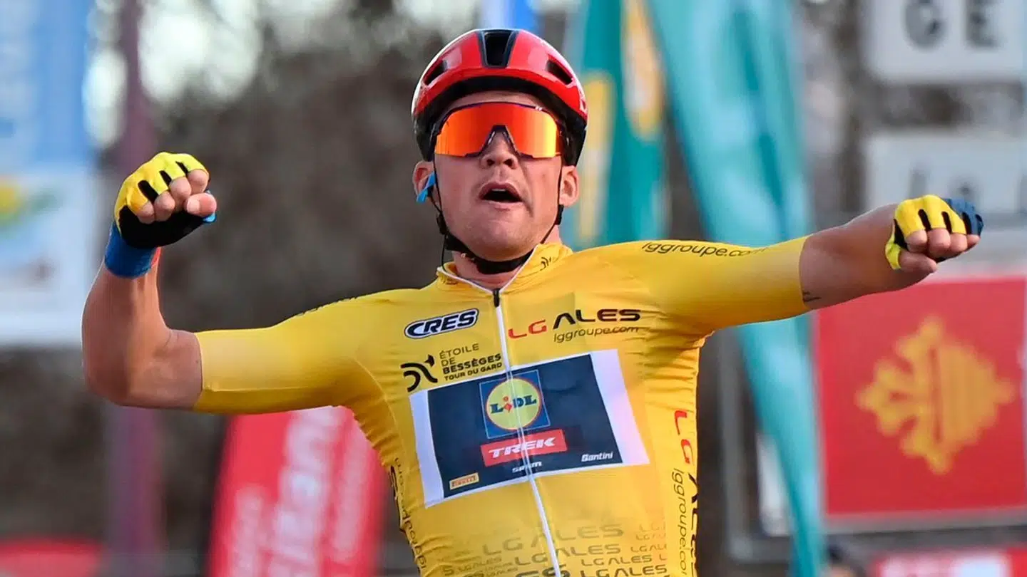 Mads Pedersen snuppede søndag den samlede sejr i etapeløbet Etoile de Besseges og sendte dermed Danmark til tops.