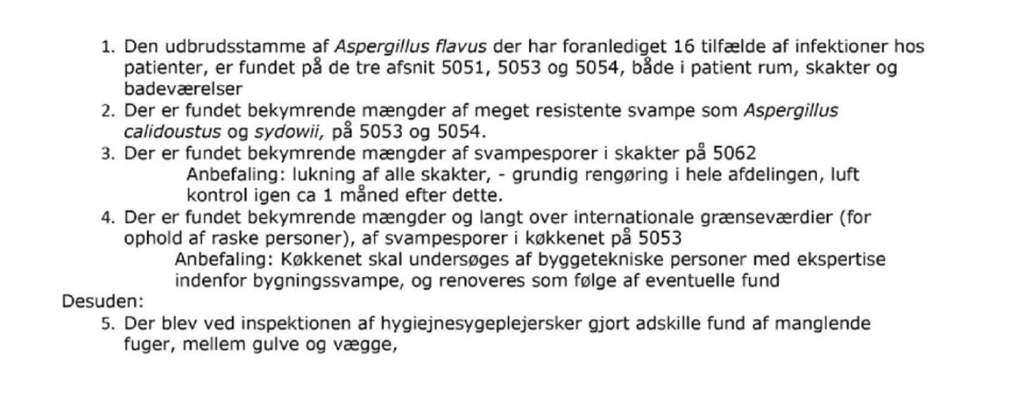 Forskere og ledende medarbejdere ved Rigshospitalet og Statens Serum Institut har det seneste år gentagne gange konstateret skimmelsvamp, afslører en lang række mails.