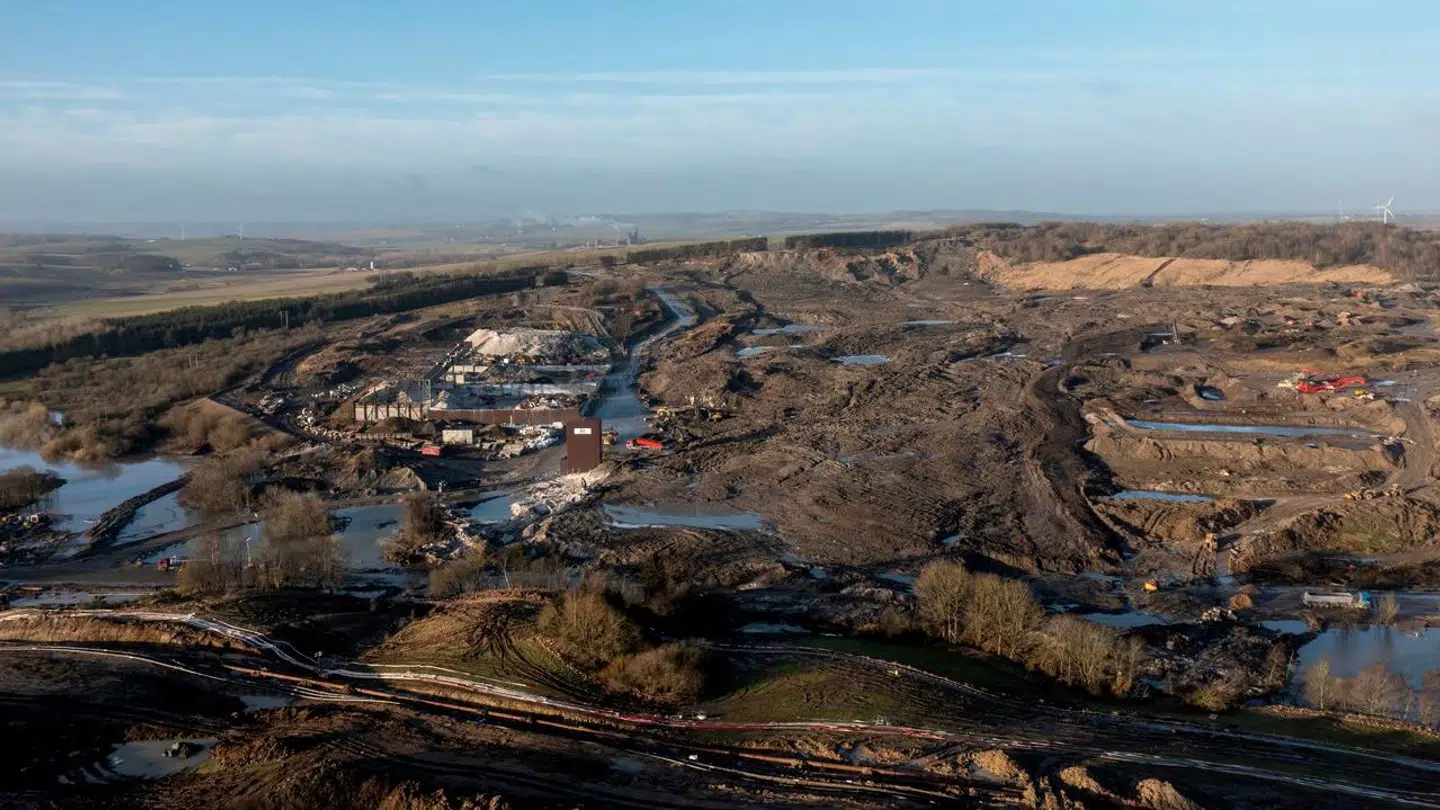 Dronefoto af Nordic Waste ved Ølst nær Randers, torsdag 25. januar 2024. (Foto: Bo Amstrup/Ritzau Scanpix)