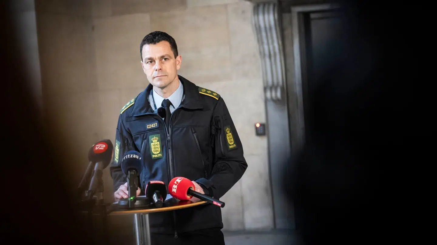 Vicepolitiinspektør Brian Belling på Politigården i København hvor politiet holder pressebriefing onsdag den 7. februar 2024. Dna-spor fører til anholdelse i 34 år gammel drabssag hvor Hanne With blev dræbt.