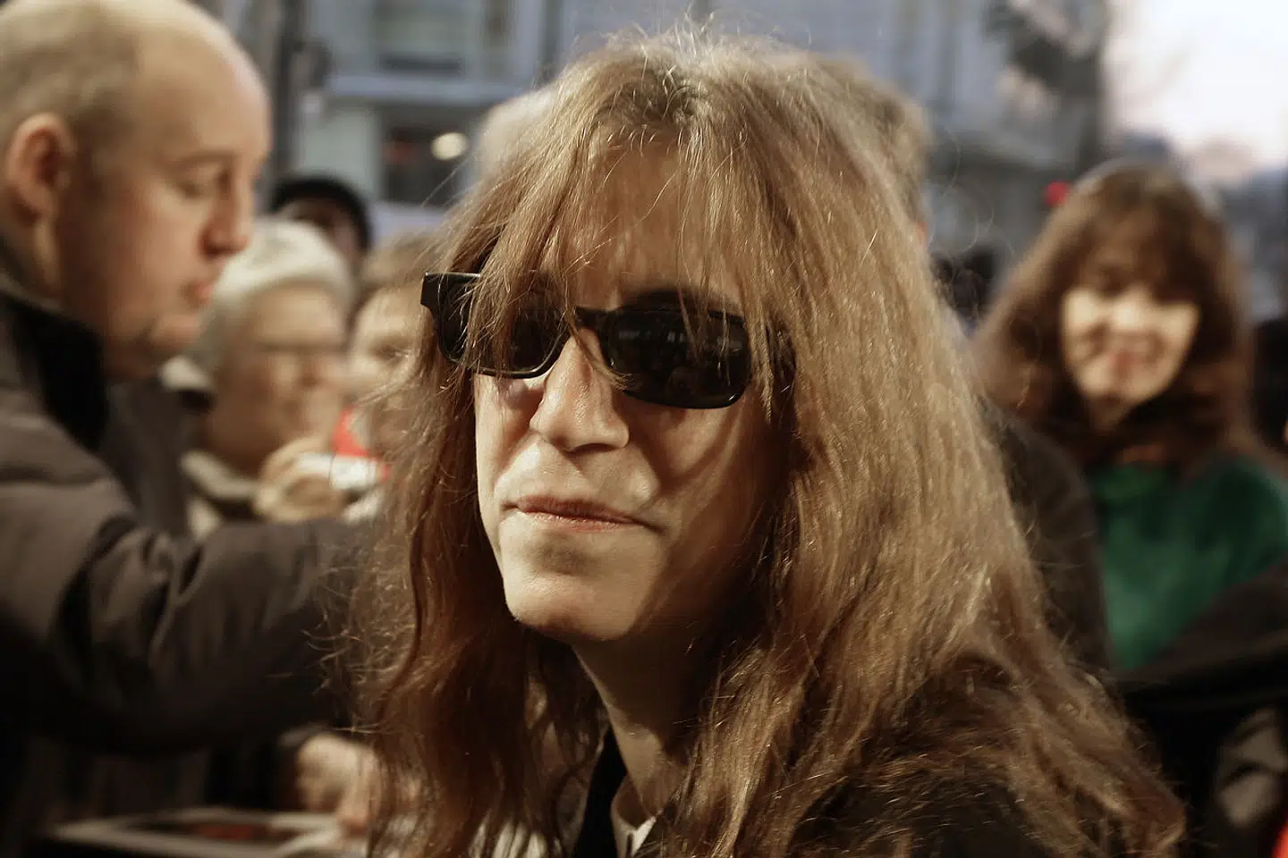 En fænomenal dokumentar fra 2008 om Patti Smith er gratis at finde på Filmstriben. Her ses hovedpersonen, »Godmother of Punk«, ved den 58. Berlinale samme år. Foto: Arno Burgi, Scanpix
