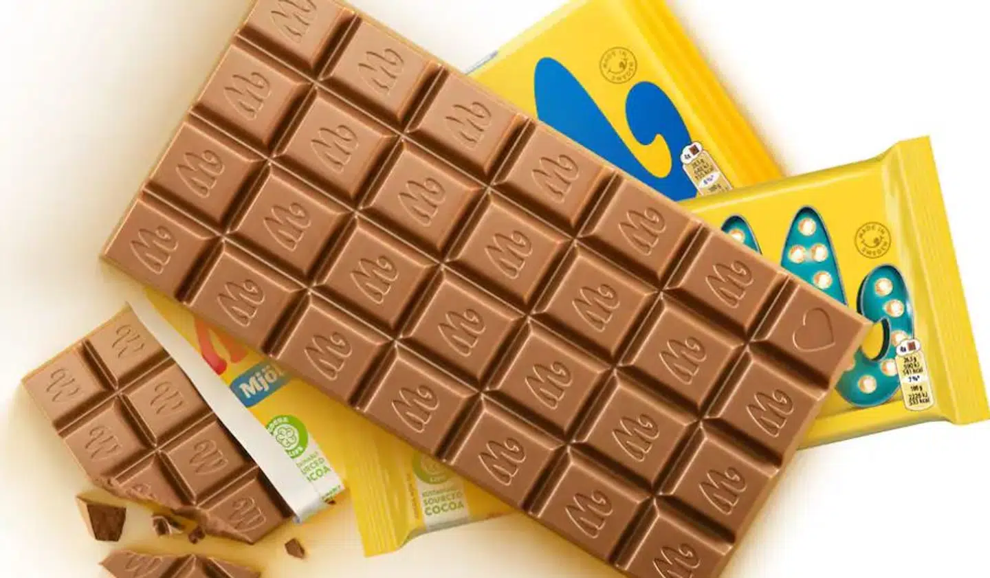 Sådan ser de nye chokoladeplader ud.