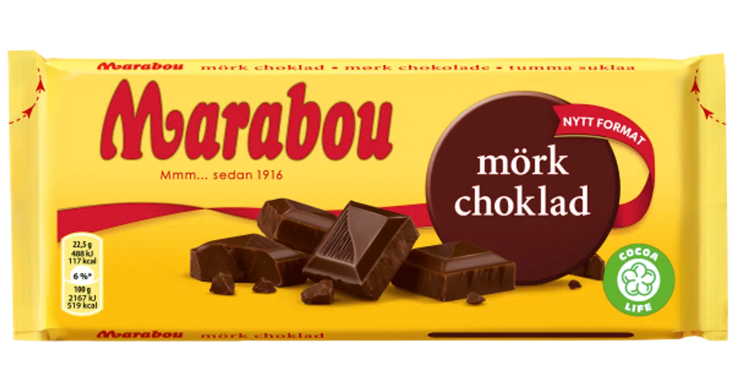 Sådan har chokoladenpakken hidtil set ud.