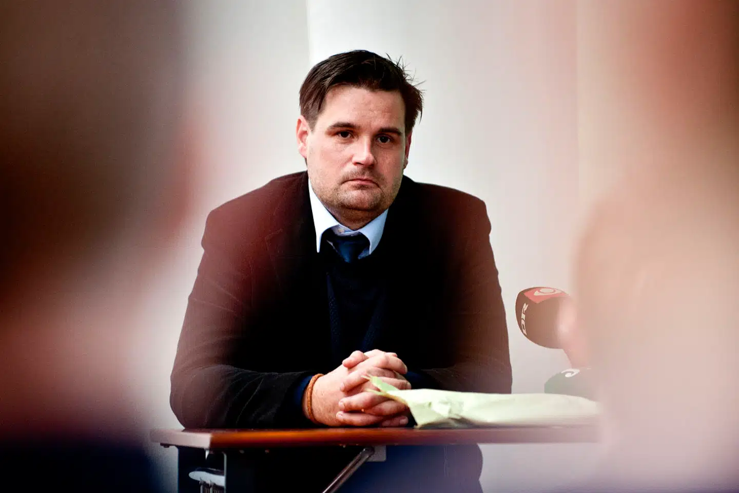 Den nu afdøde efterretningsofficer og whistleblower Anders Kærgaard ses her under et pressemøde i 2012 i forbindelse med offentliggørelsen af en video, der viste, at danske soldater i Irak overværer overgreb.