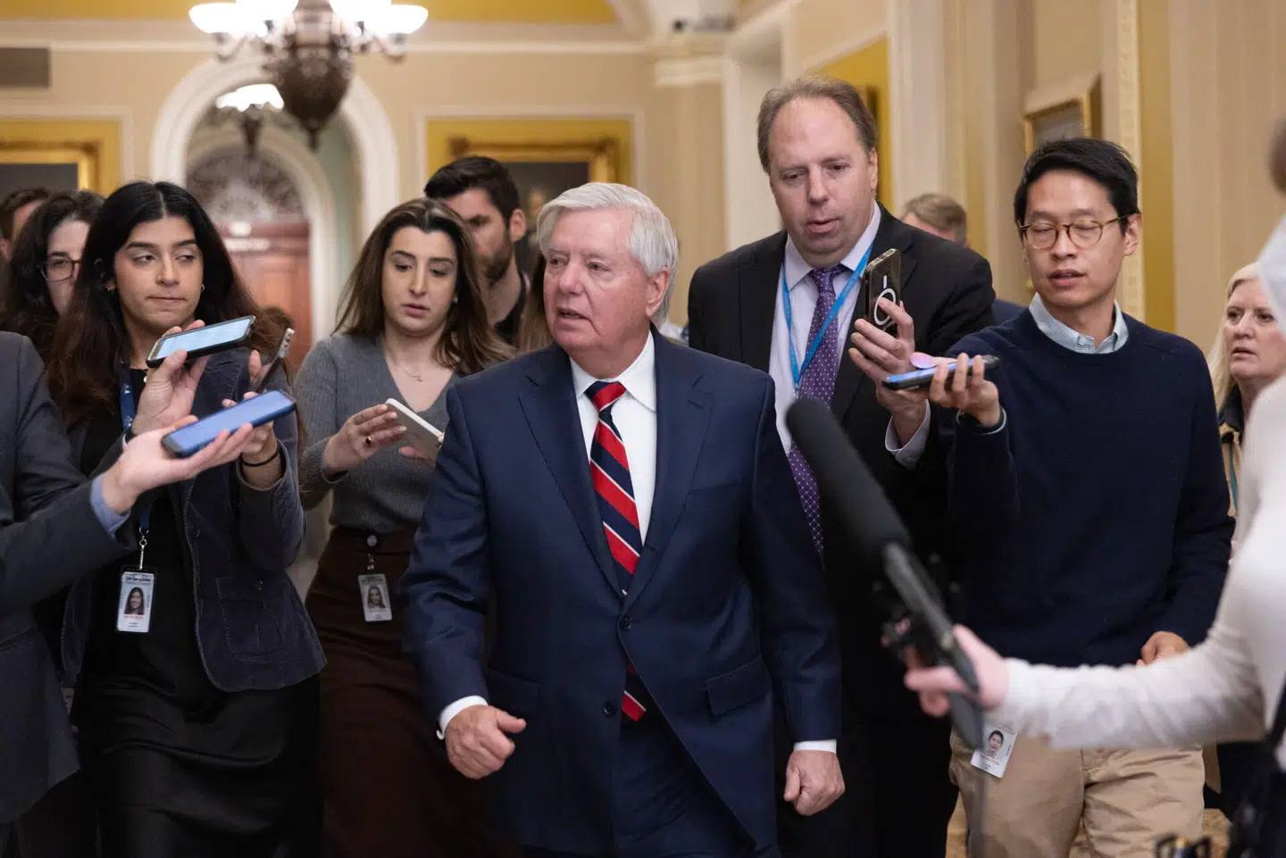 Den republikanske senator fra South Carolina Lindsey Graham efter forslaget blev blokeret i Senatet. Foto: Michael Reynolds, EPA / Scanpix