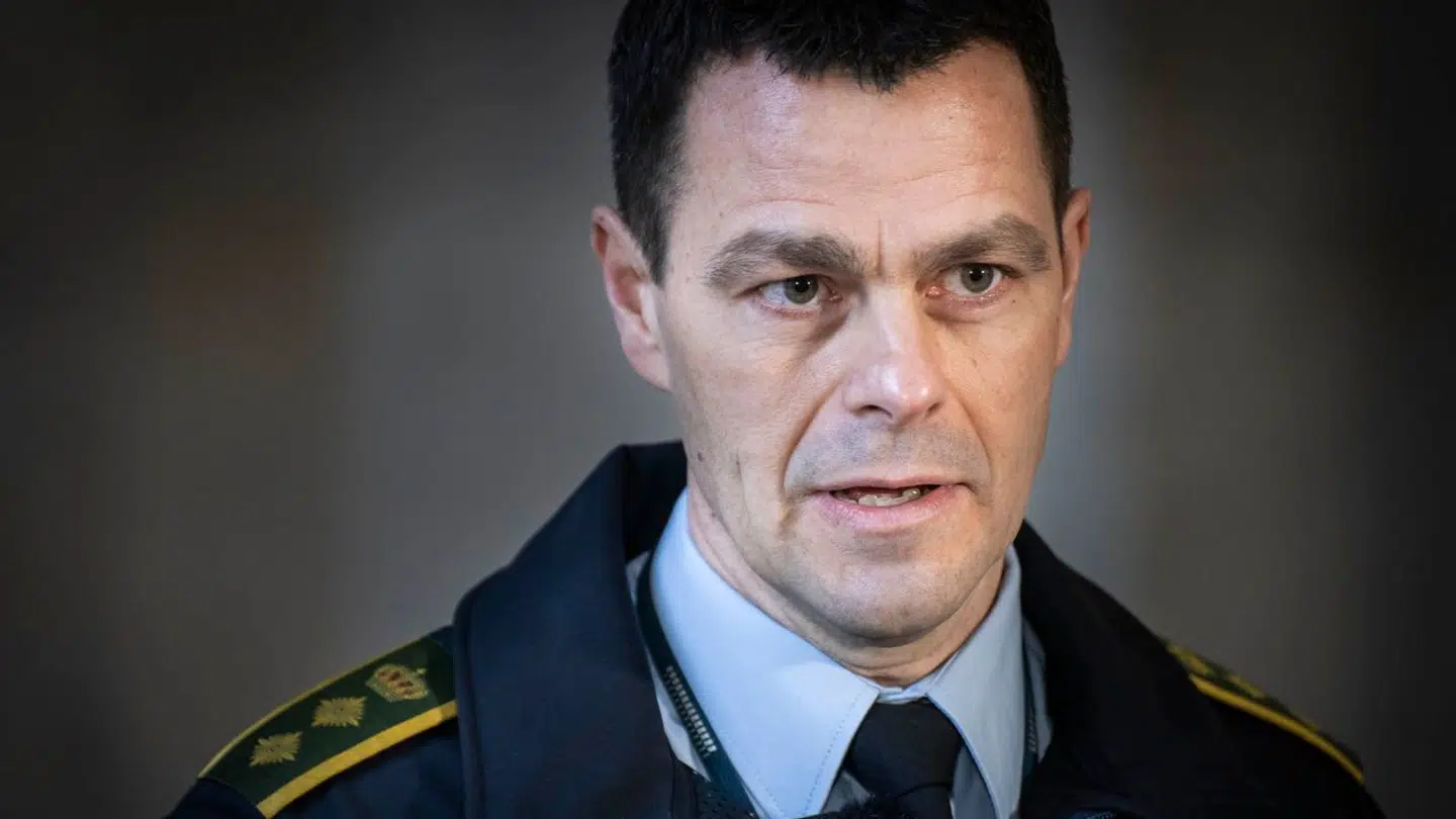 Vicepolitiinspektør Brian Belling på Politigården i København hvor politiet holder pressebriefing onsdag den 7. februar 2024. Dna-spor fører til anholdelse i 34 år gammel drabssag hvor Hanne With blev dræbt. (Foto: Emil Nicolai Helms/Ritzau Scanpix)