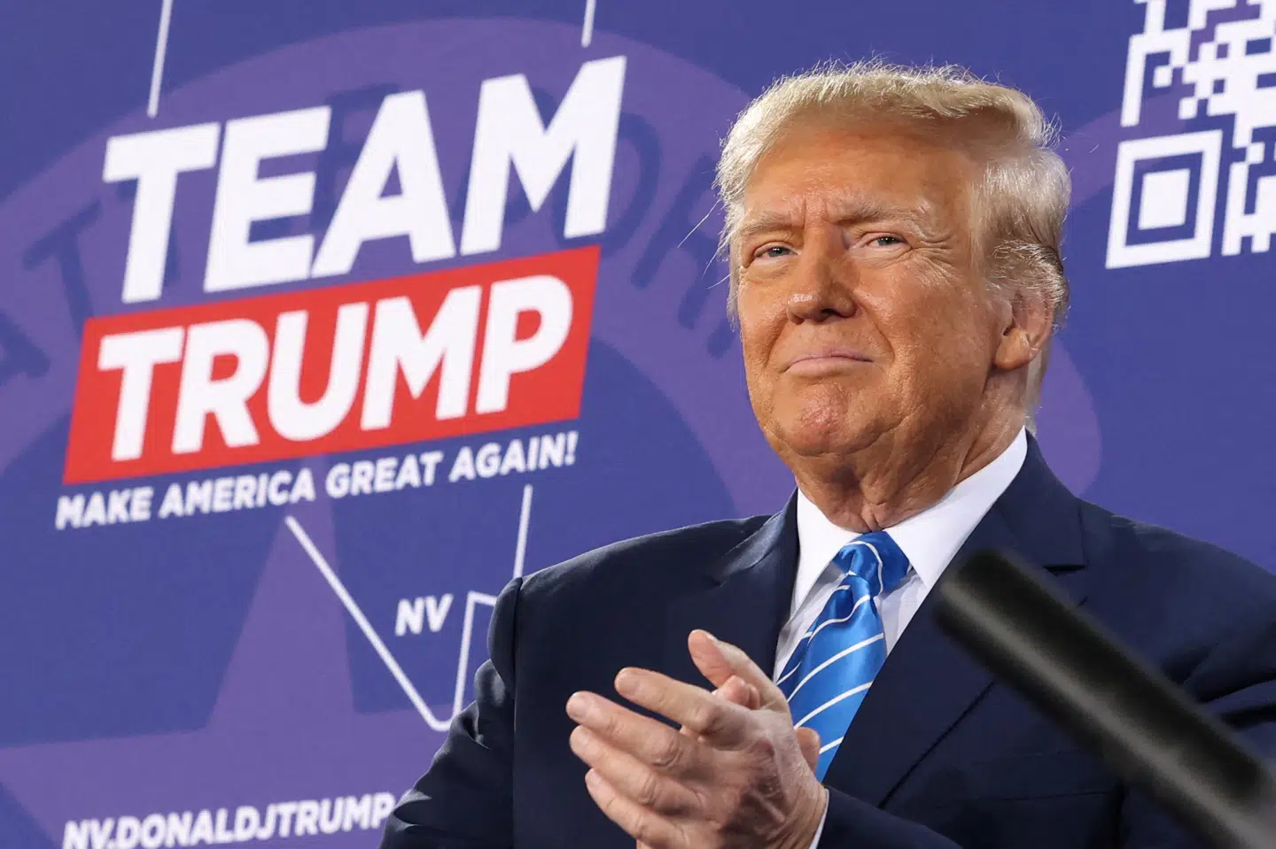 Trump er klar favorit til at blive Republikanernes kandidat til præsidentvalget til november i år. Torsdag vandt han det republikanske caucus i Nevada.