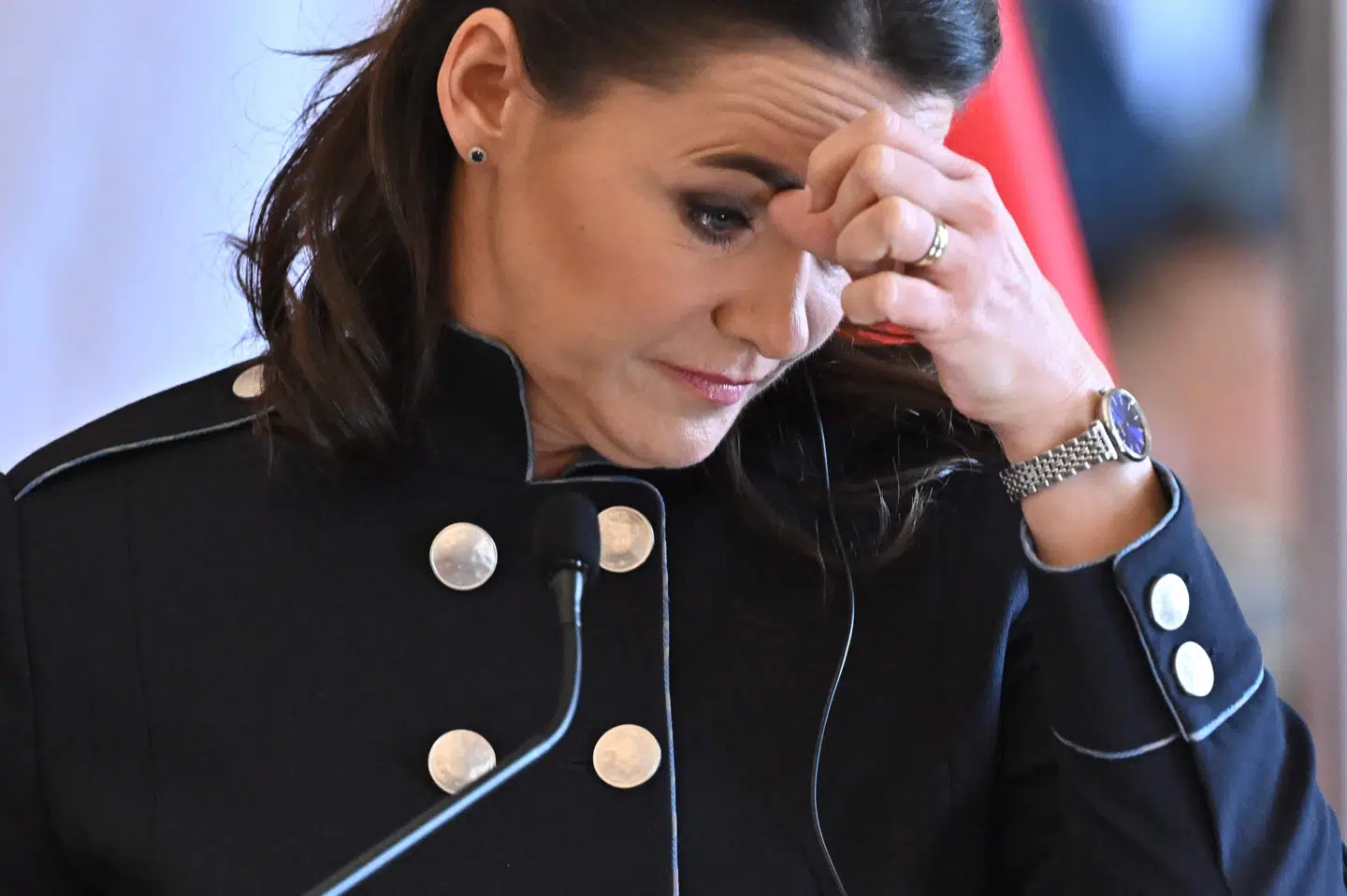 Ungarns præsident, Katalin Novak, træder tilbage efter tiltagende kritik af hendes benådning af en mand, som var dømt for at have dækket over en sag om sexmisbrug på et børnehjem. (Arkivfoto)