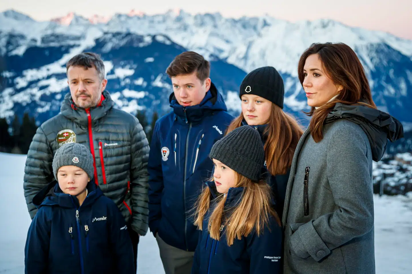 Kongeparret og deres børn plejer at tage på skiferie i fornemme Verbier i skolernes vinterferie.