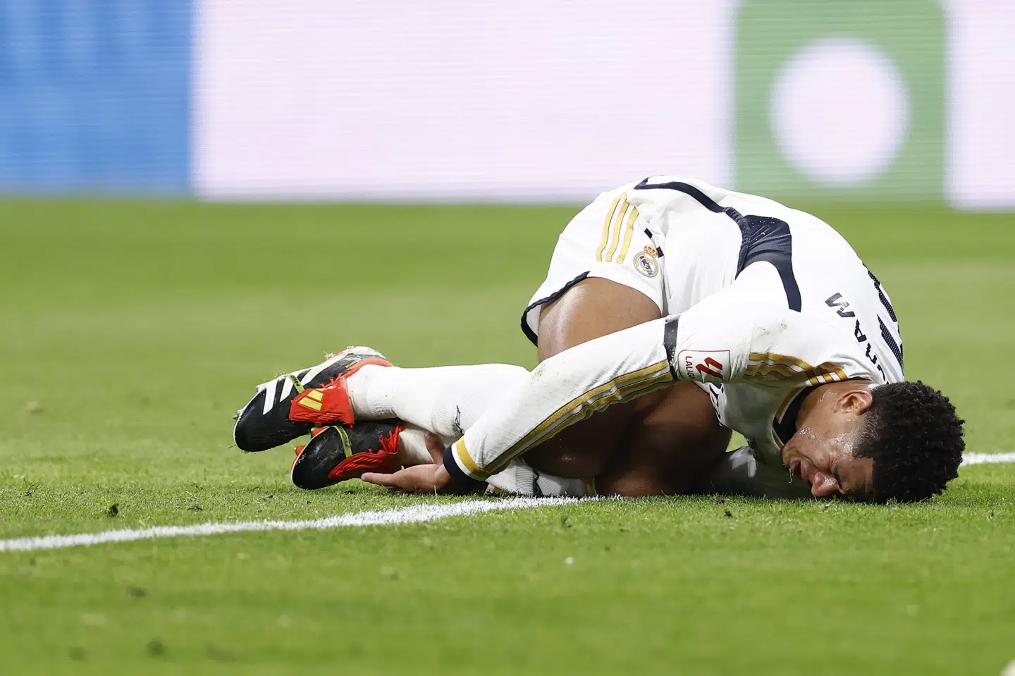 Jude Bellingham fik en del knubs undervejs i lørdagens kamp mod Girona.