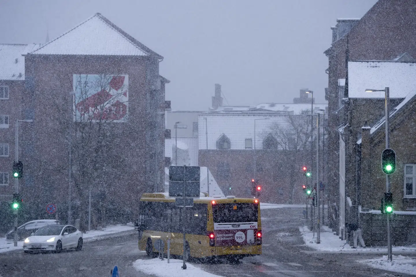 Temperaturen i de nord- og østlige egne kommer mandag til at ligge et sted mellem frysepunktet og op til tre grader. (Arkivfoto).