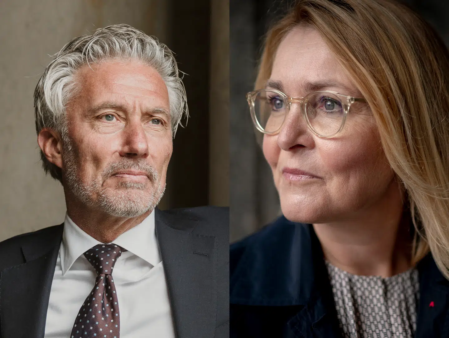 De danske medlemmer af EU-parlamentet Morten Løkkegaard (tv.) fra Venstre og Christel Schaldemose fra Socialdemokratiet ser forskelligt på, hvad man skal stille op med udfordringen fra de kinesiske statsstøttede solcelleproducenter og deres dominans.