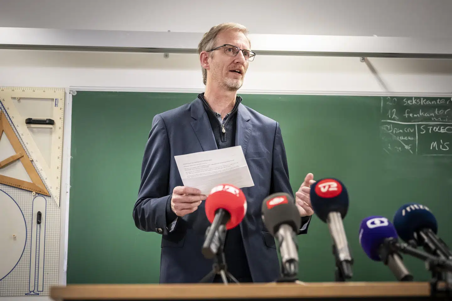 Lars Nedergaard fremlagde onsdag aften en række tiltag, der bliver iværksat på Borup Skole.