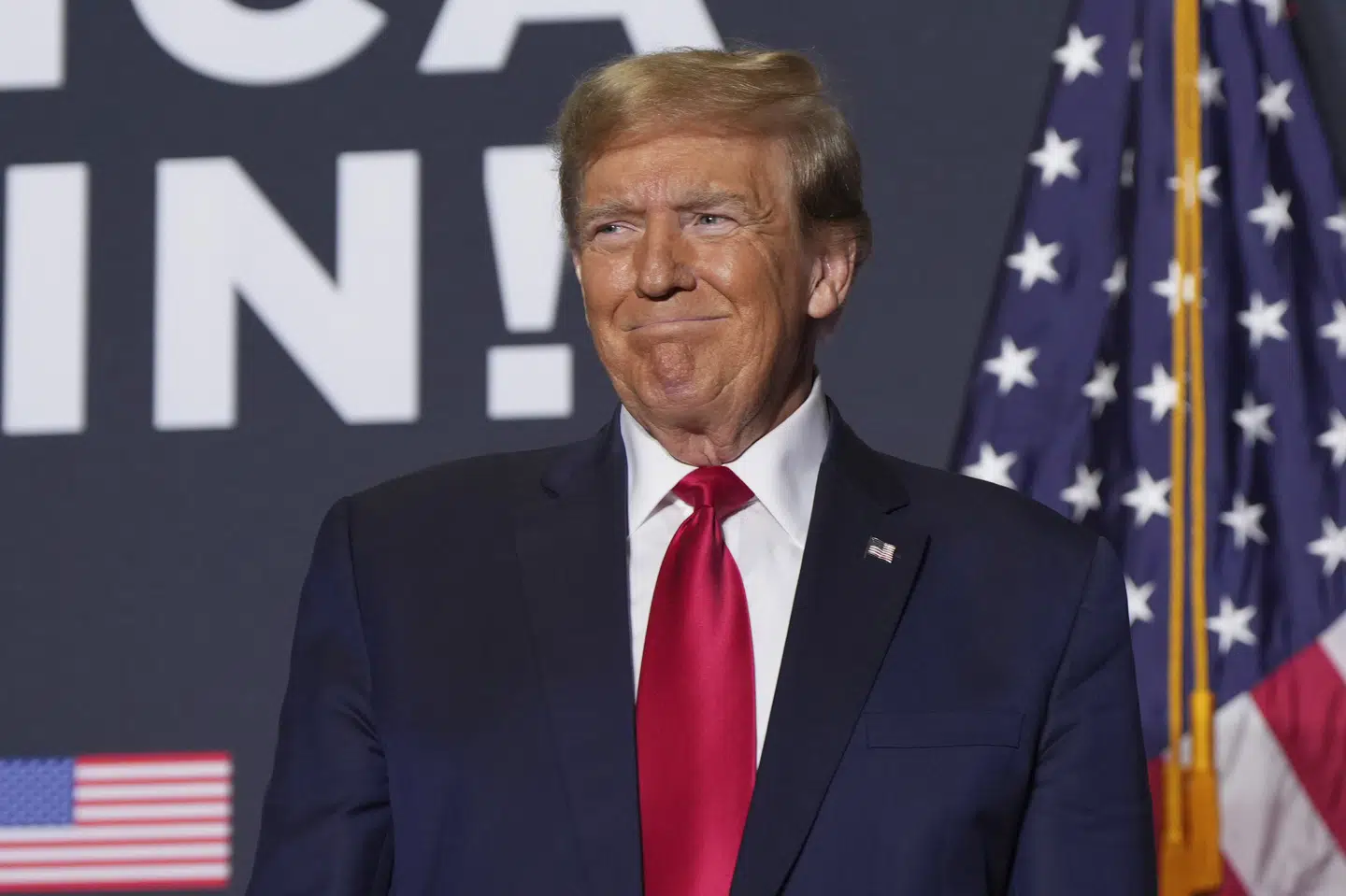 Trump udråber sig selv som en god taler og siger, at det er med vilje, når han på det sidste har blandet navne sammen.