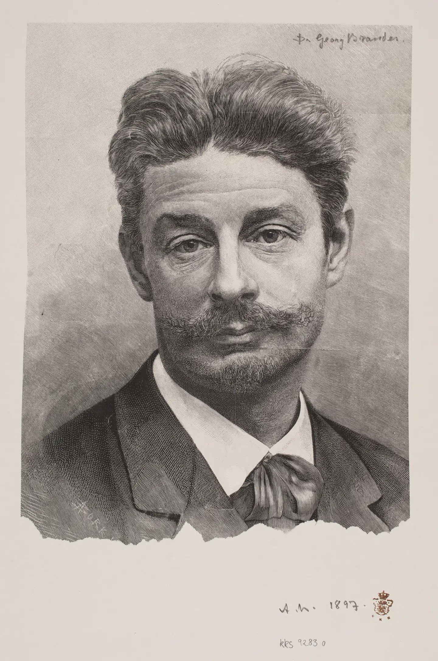 Tegning: Georg Brandes, André Bork