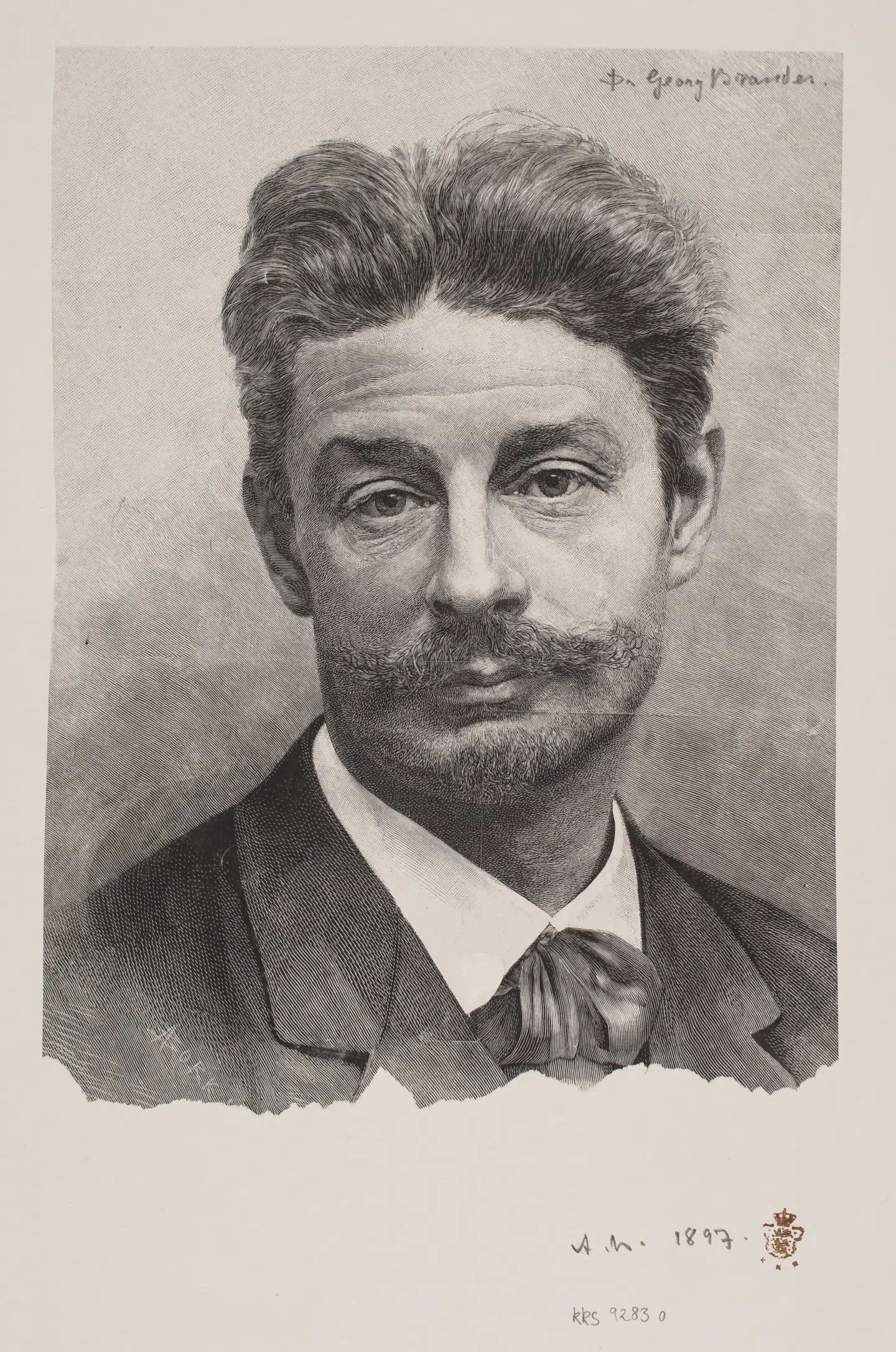 Tegning: Georg Brandes, André Bork