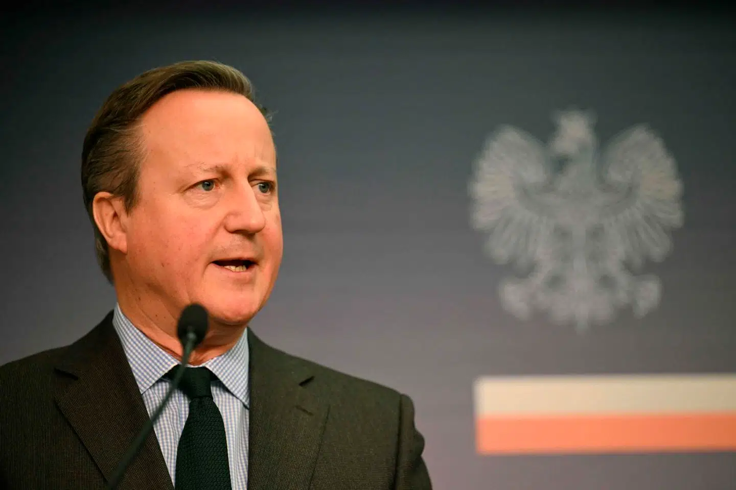 Storbritanniens udenrigsminister, David Cameron, opfordrer i kraftige vendinger den amerikanske kongres til at vedtage en støttepakke til Ukraine.