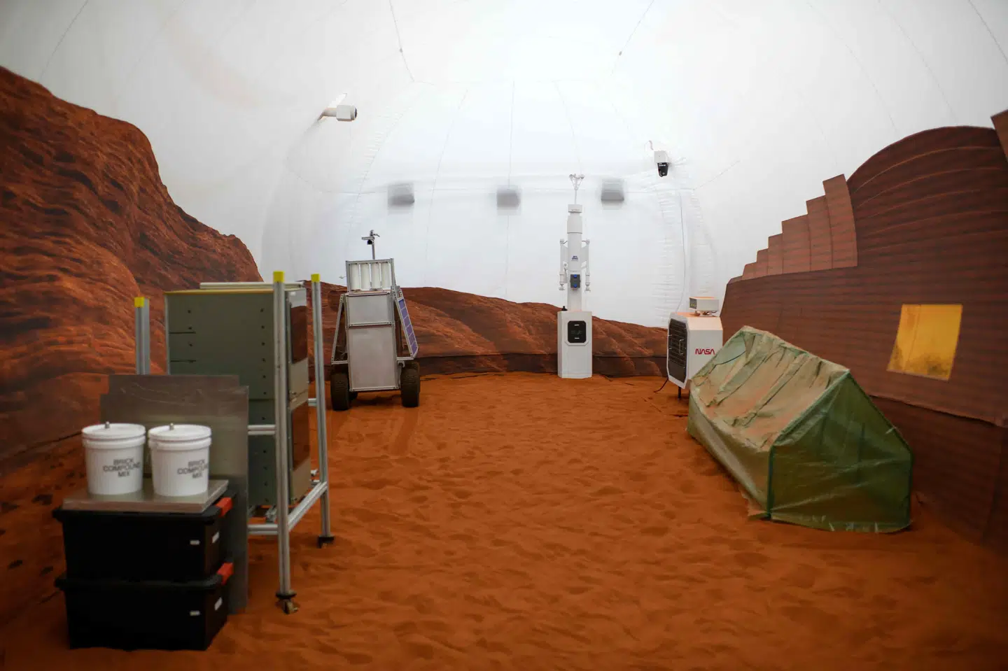 Her et billede af Mars Dune Alpha, som er et 3D-printet miljø, der skal simulere de udfordringer, man vil møde på Mars. (Arkivfoto).
