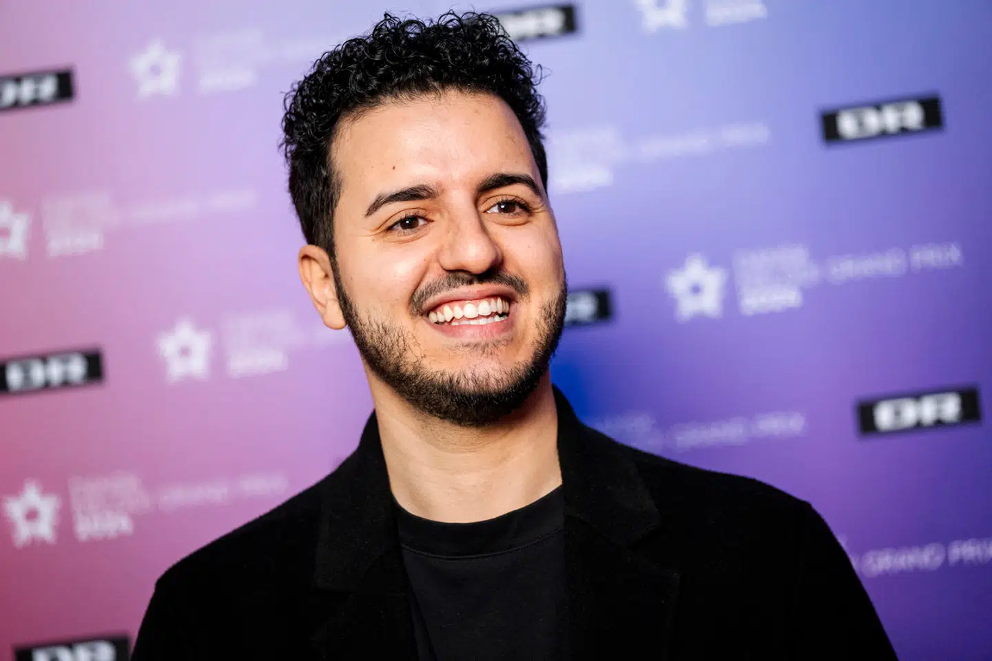 Basim møder pressen inden Dansk Melodi Grand Prix 2024 i DR Koncerthuset i København lørdag den 17. februar 2024. DMGP 2024 er den 54. udgave af sangkonkurrencen.