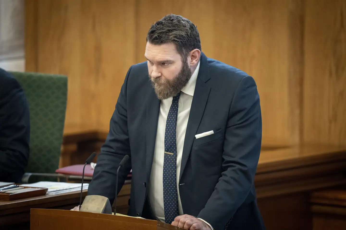 Steffen Larsen (LA) siger til Berlingske, at det "lyder lidt vildt", at PET angiveligt har ændret i notits i Samsam-sag. (Arkivfoto).