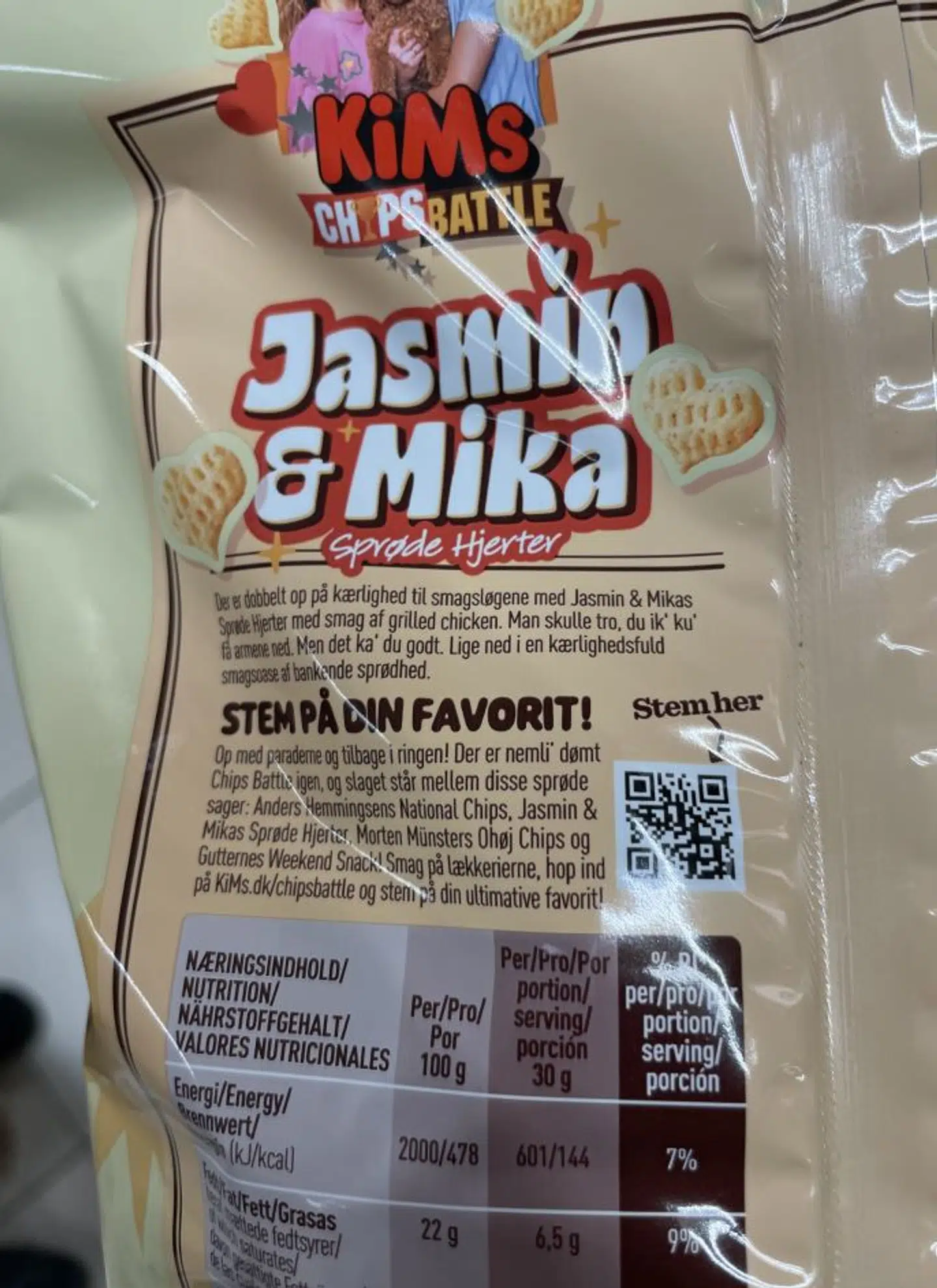 På posen kan man se, at der skulle have været en ekstra konkurrent med.