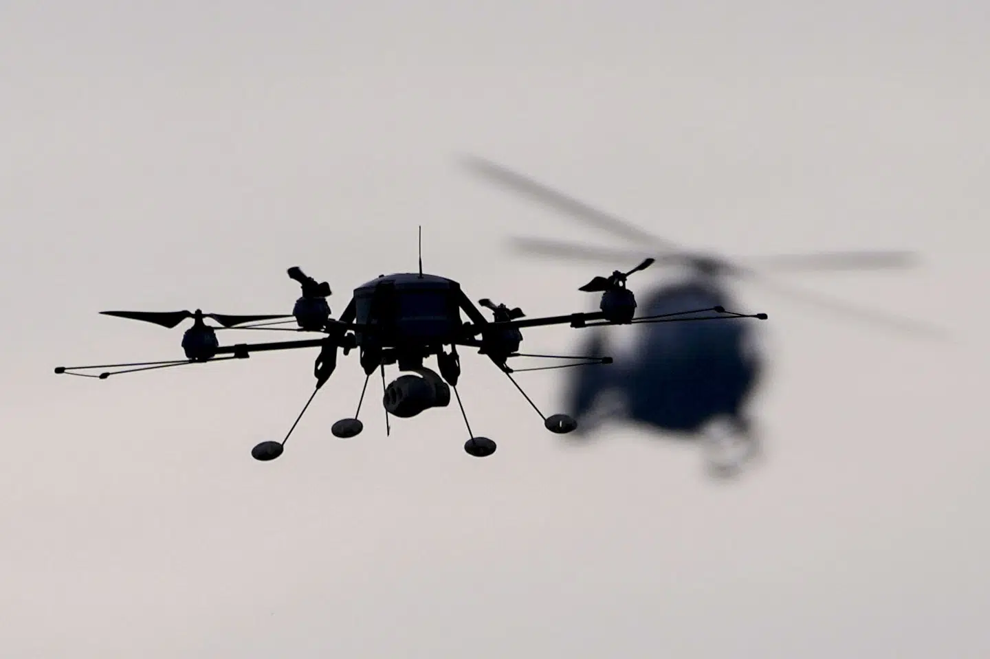 Skywatch leverer droner fra Danmark til Ukraine baseret på donationer fra europæiske lande. Yderligere detaljer om hvilke og hvor mange kan Martin Schousboe ikke uddybe. Dronen på billedet er ikke fra Skywatch. (Arkivfoto).