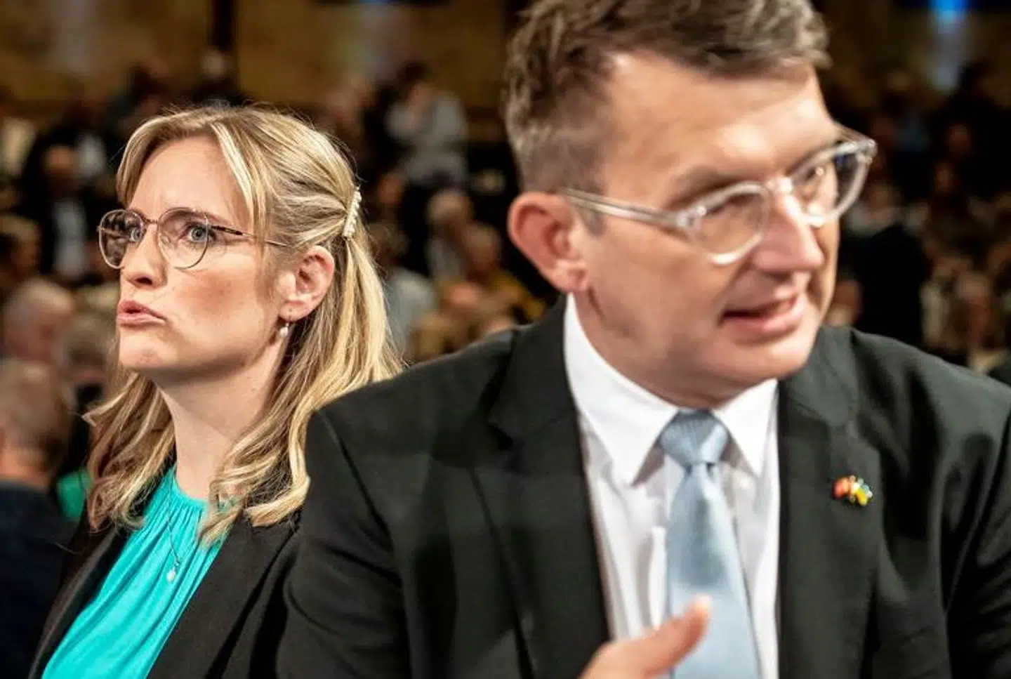 Næstformand Stephanie Lose og formand Troels Lund Poulsen kæmper for at få venstremedlemmer til at holde partilinjen, når det handler om klimaafgift på landbruget.