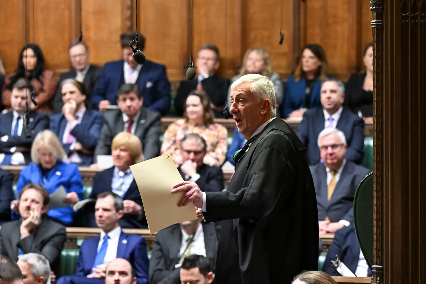 Formanden for det britiske Underhus, Lindsay Hoyle, er kommet i strid modvind, efter at hans håndtering af en afstemning om våbenhvile i Gaza onsdag. (Arkivfoto).