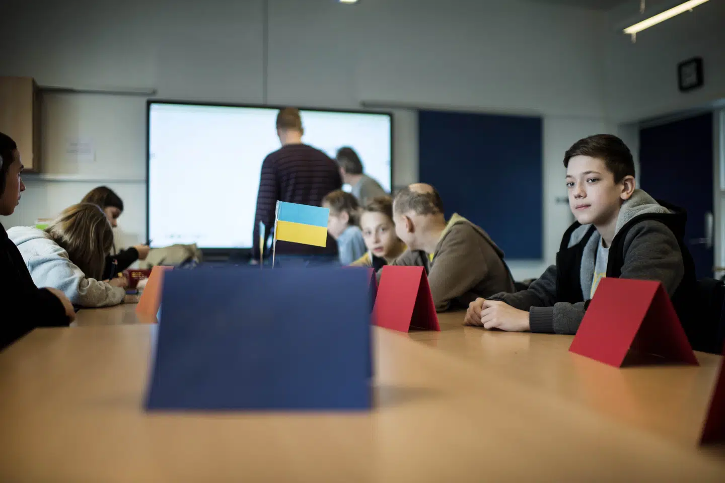 Næsten halvdelen af henvendelserne til den ukrainsksprogede BørneTelefon omhandler angst eller stress. (Arkivfoto).