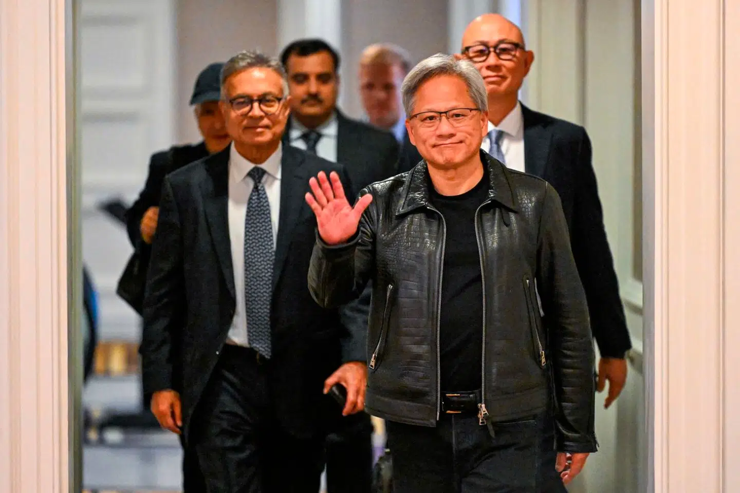 Her ses Jensen Huang, medstifter og topchef for Nvidia
